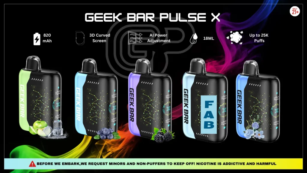 Geek Bar Pulse X Flavors