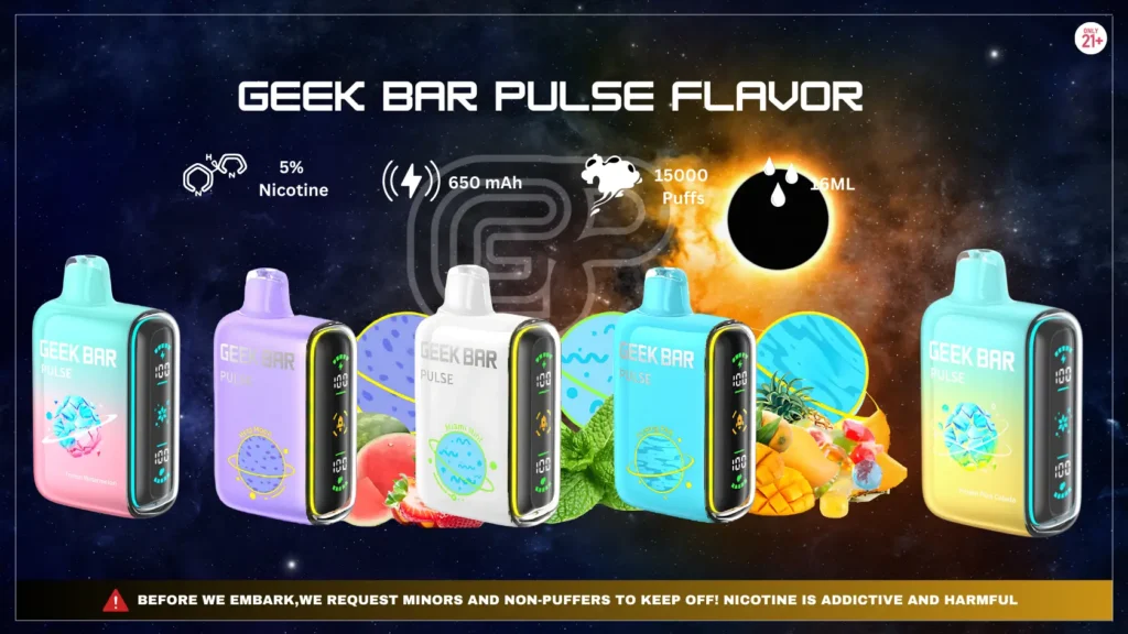 Geek Bar Pulse Flavors