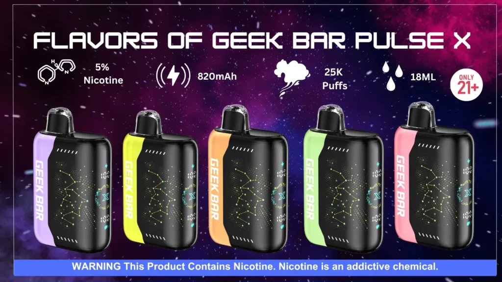 Geek Bar Pulse X Flavors