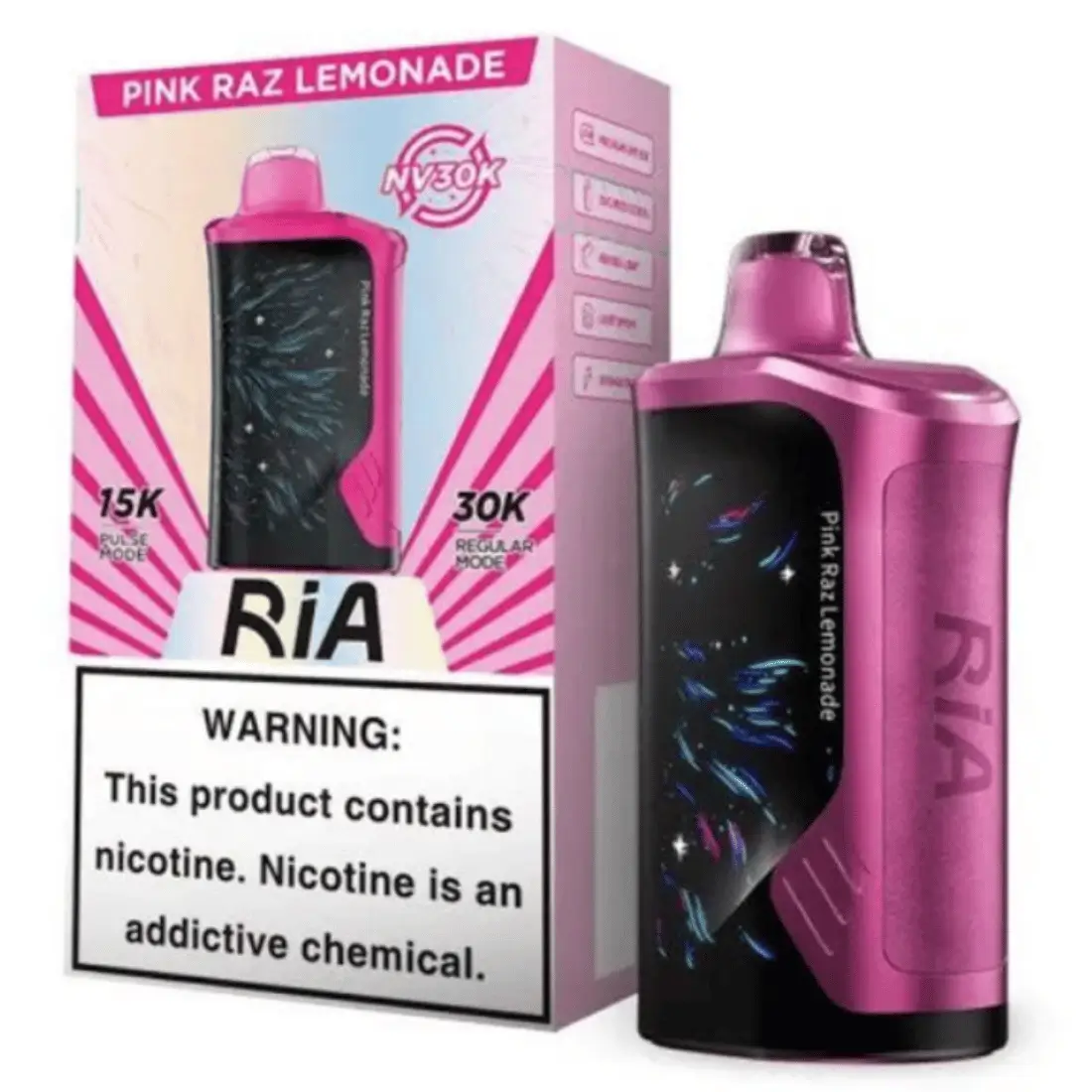 Geek Bar RIA NV30K Pink Raz Lemonade