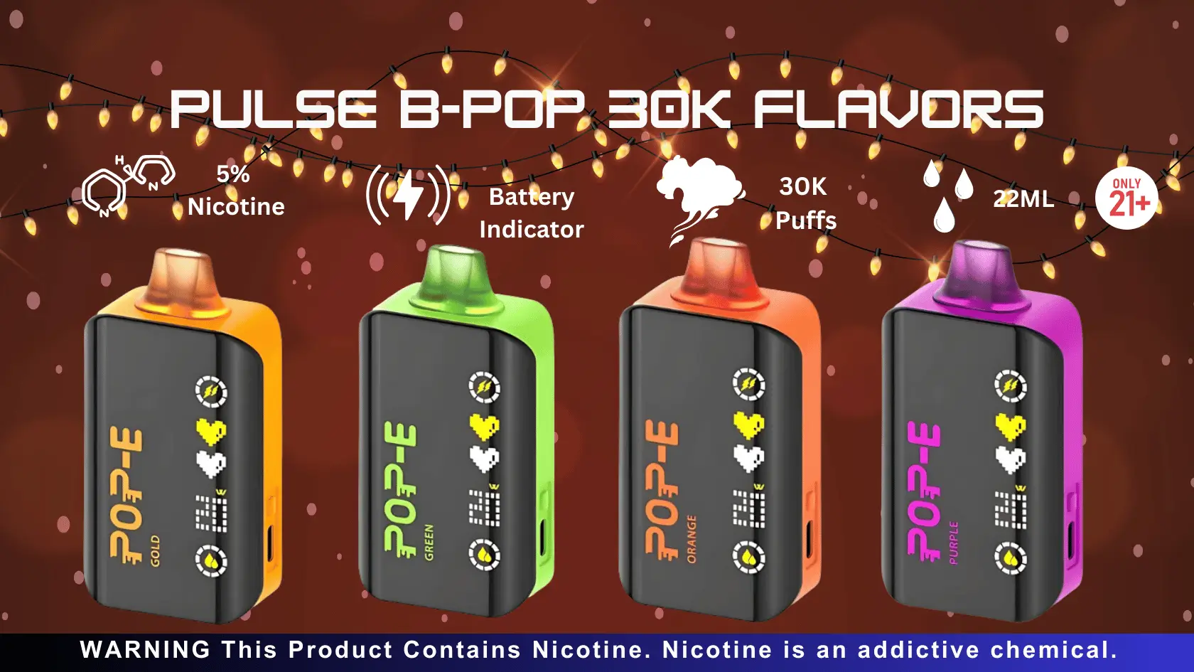 Pulse B-Pop 30K Flavors