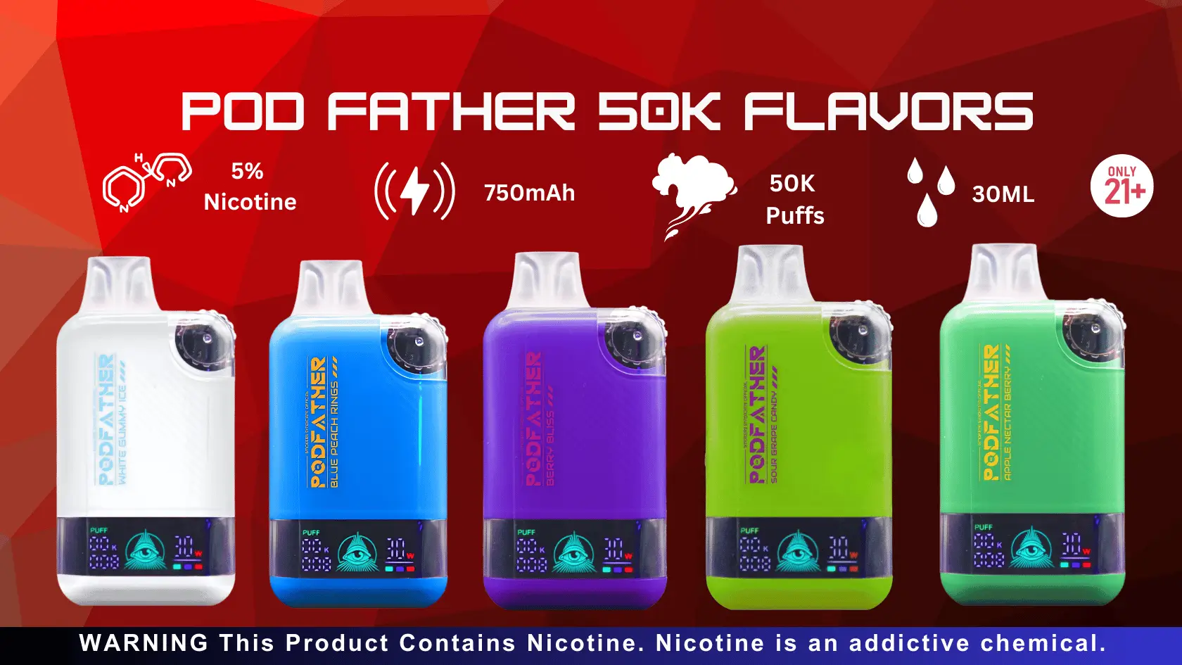 Pod Father 50k Flavors