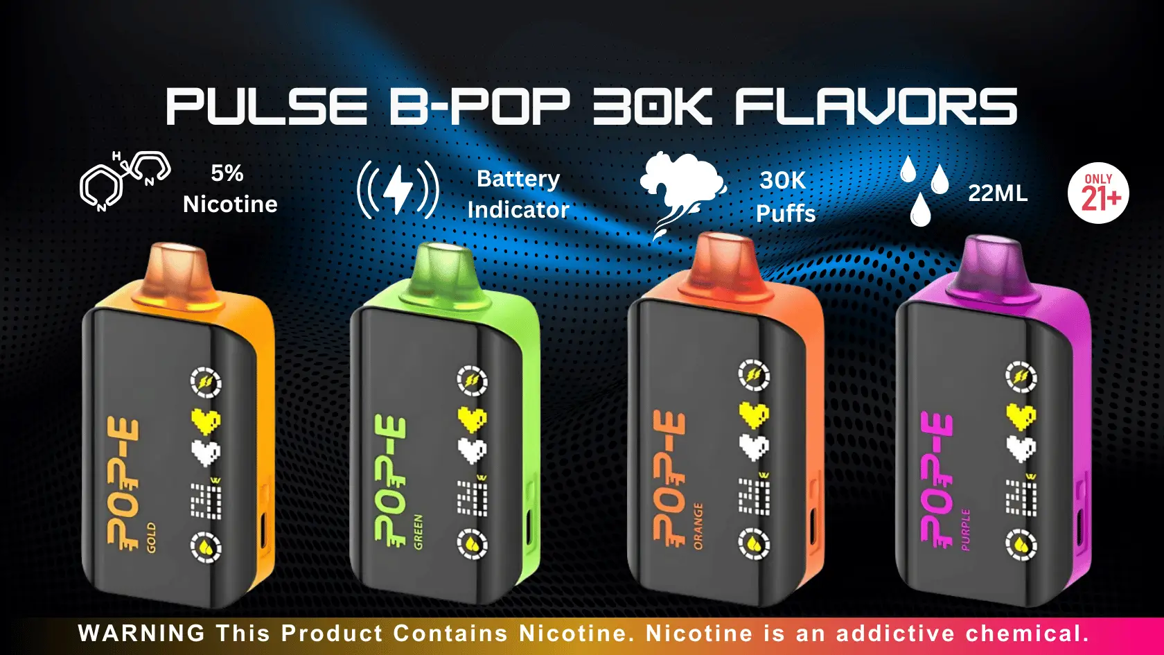 Pulse B-Pop 30K Flavors
