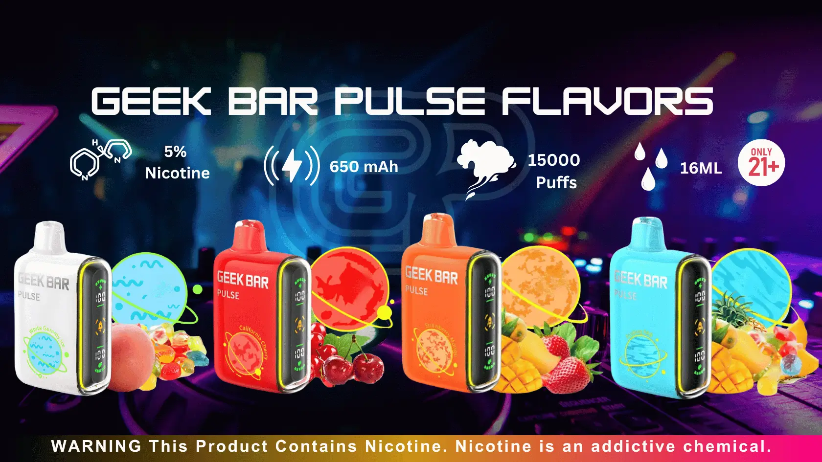 Geek Bar Pulse Flavors