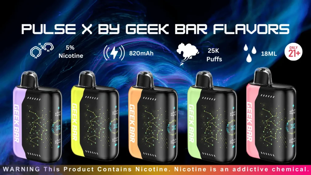Geek Bar Pulse X Flavors