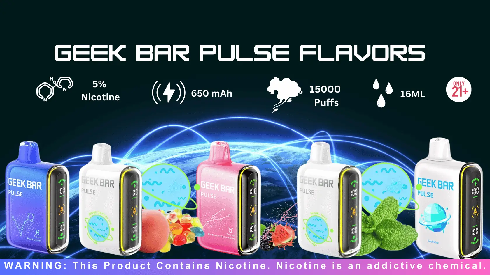 Geek Bar Pulse Flavors