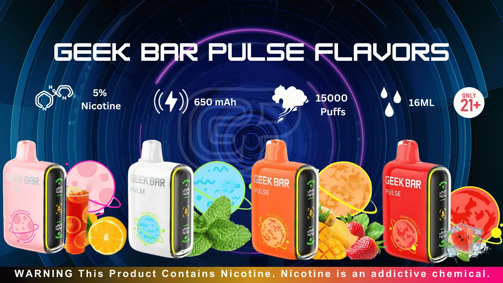 Geek Bar Pulse Flavors