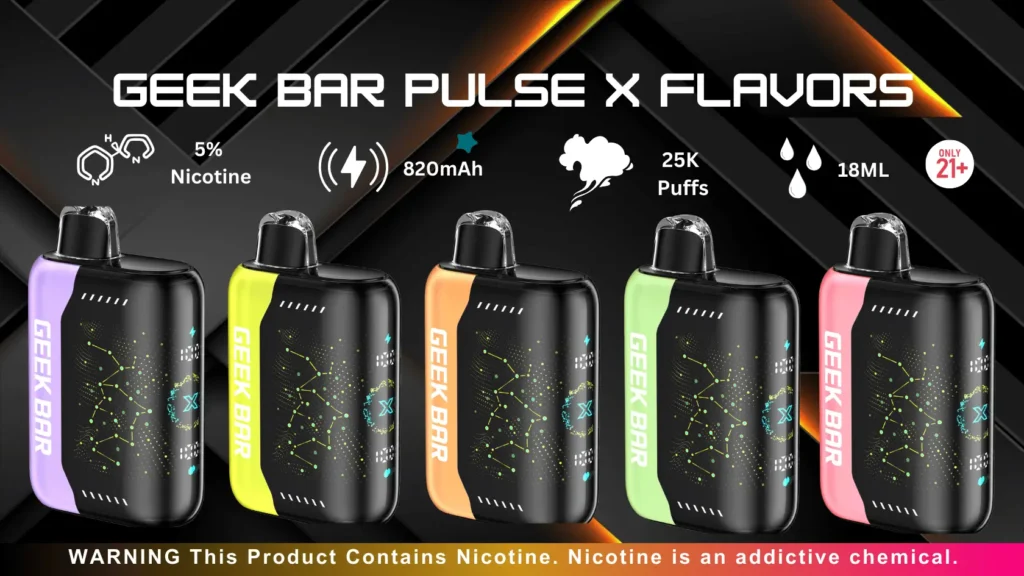Geek Bar Pulse X Flavors