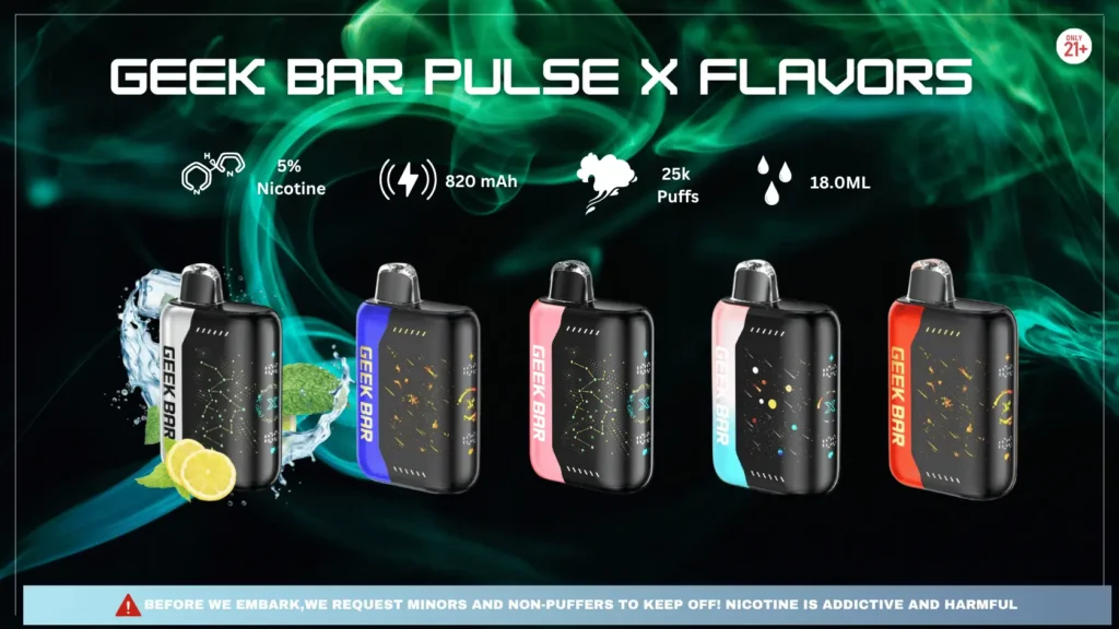 Flavors of Geek Bar Pulse X