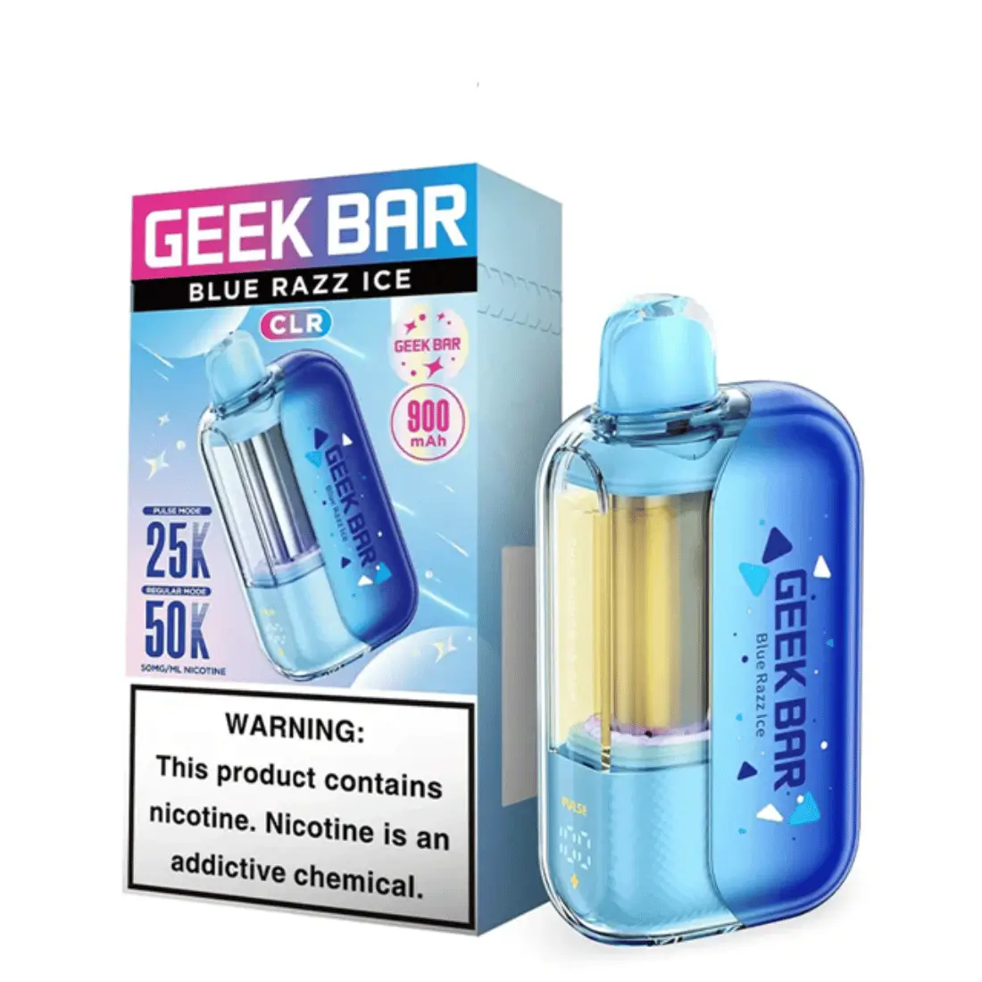 Geek Bar CLR Blue Razz Ice