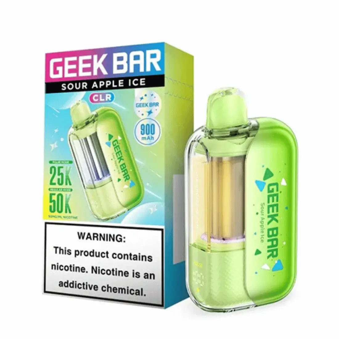 Geek Bar CLR Sour Apple Ice