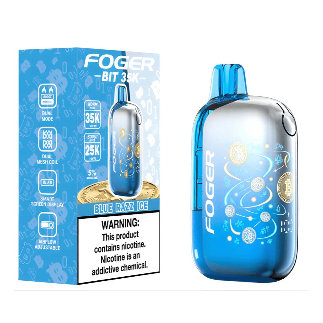 Foger Bit Blue Razz Ice | 35000 Puffs