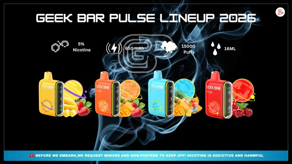 Geek Bar Pulse Lineup 2026