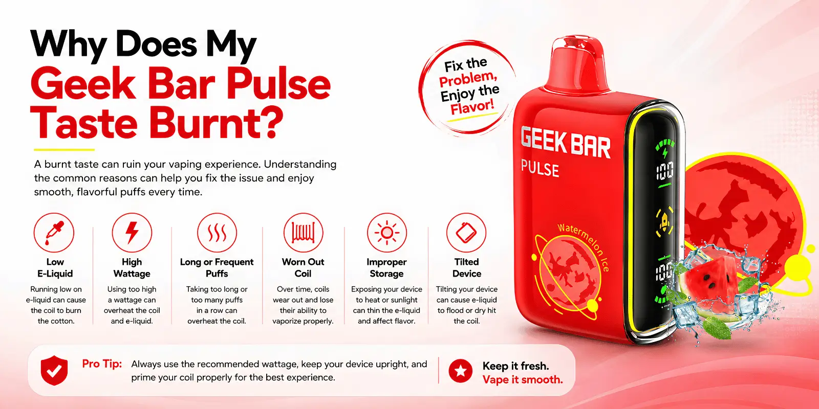 Why Does My Geek Bar Pulse Taste Burnt