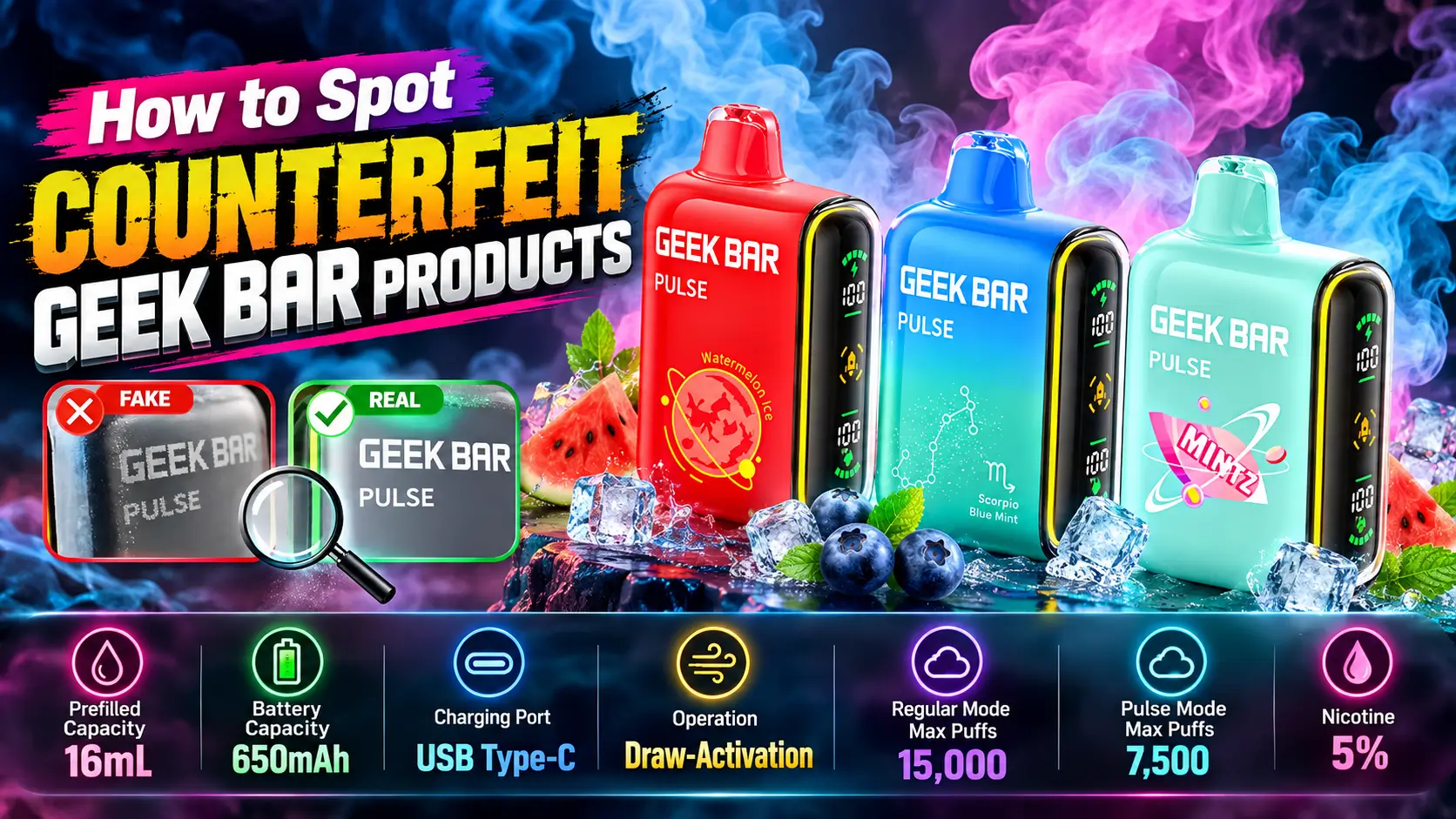 Counterfeit Geek Bar Products