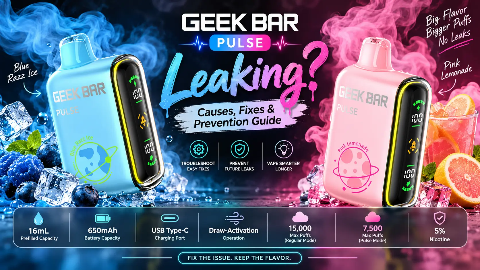 Geek Bar Pulse Leaking