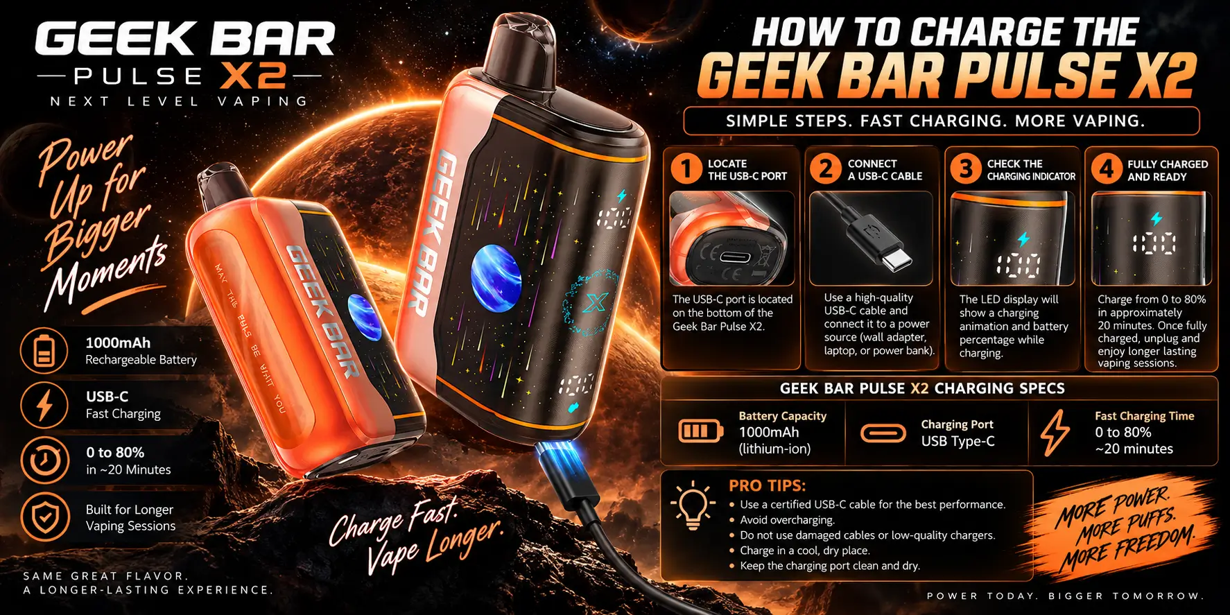 How to Charge the Geek Bar Pulse X2