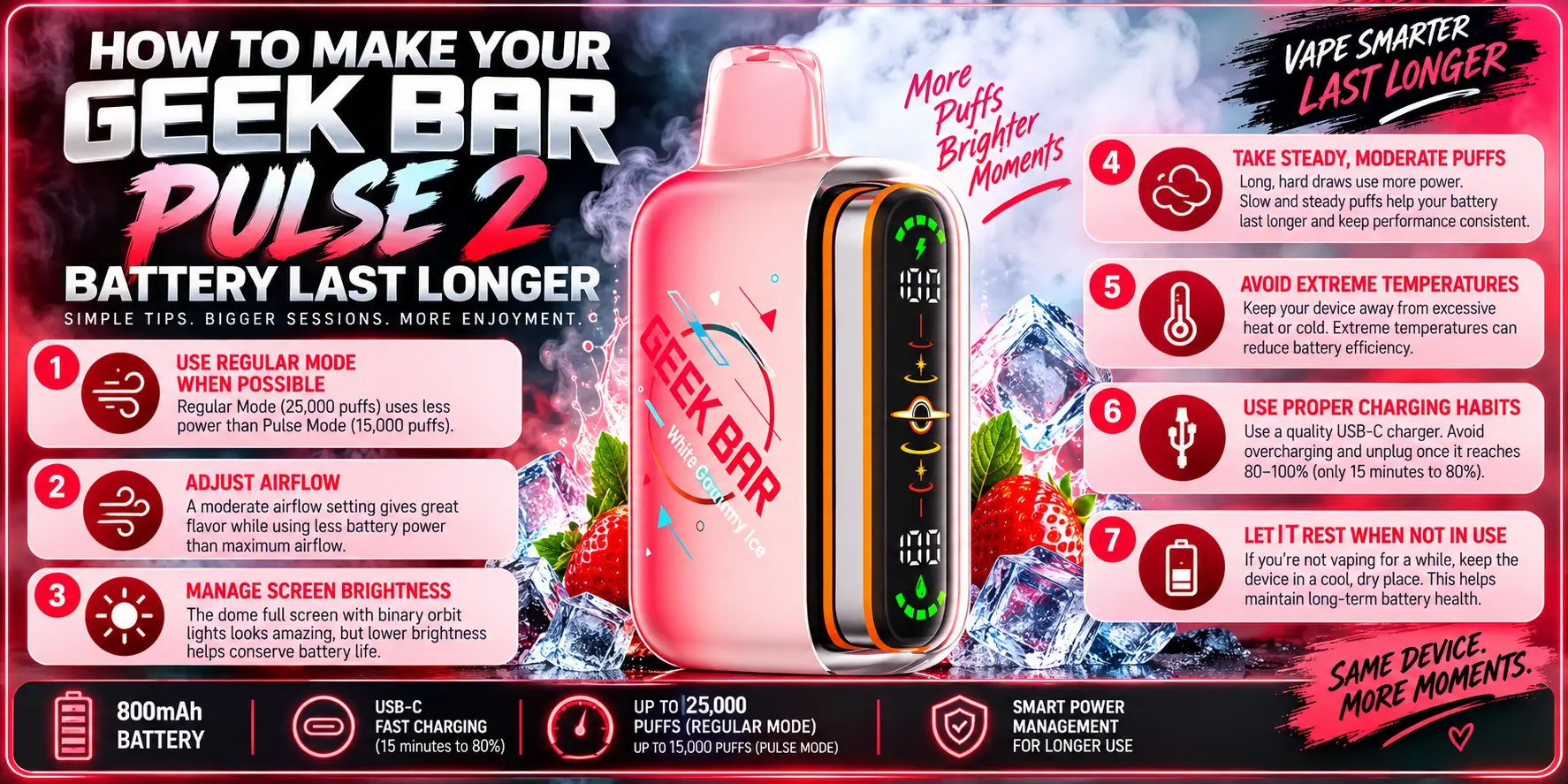 How to Make Your Geek Bar Pulse 2 Battery Last Longer