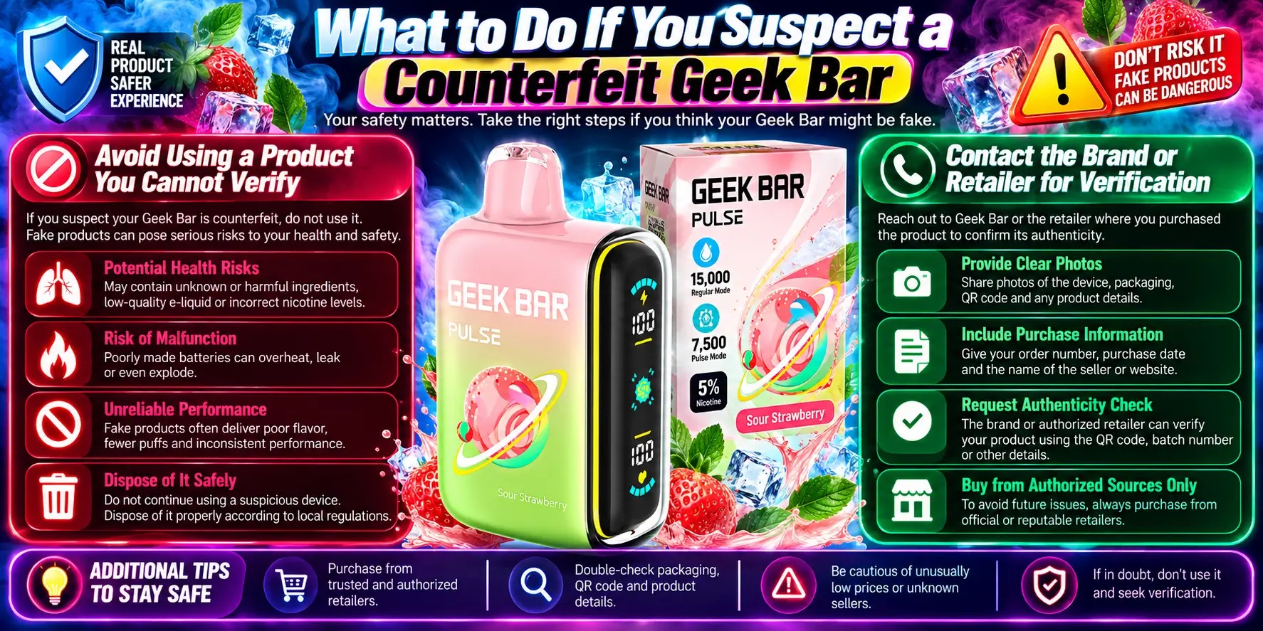What to Do If You Suspect a Counterfeit Geek Bar