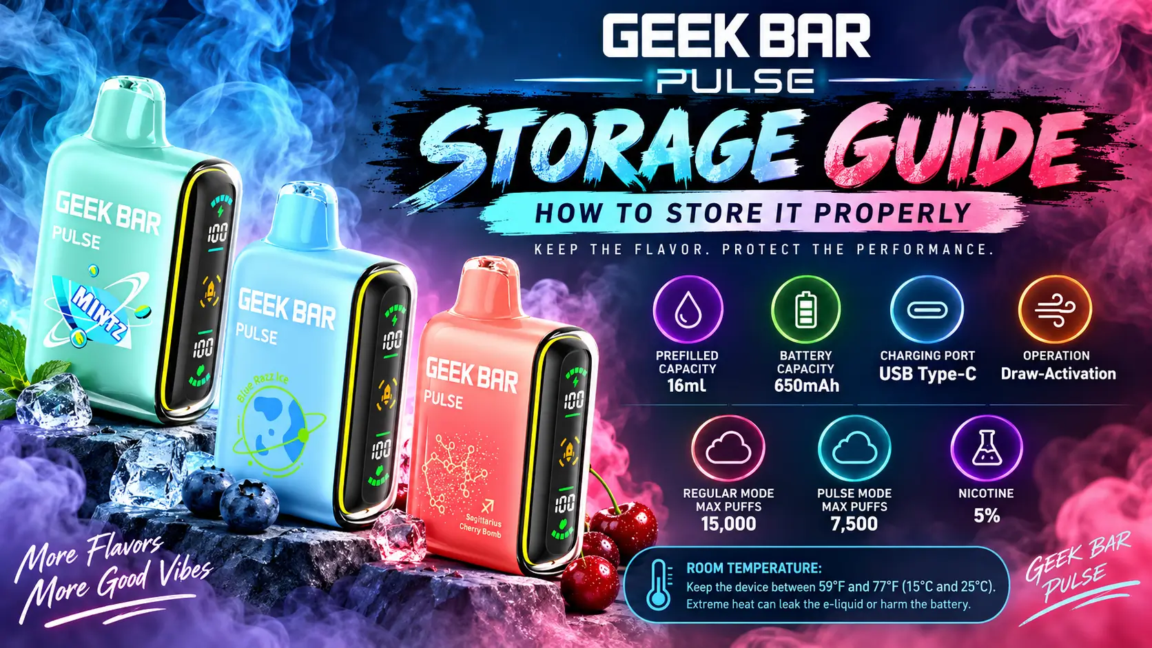 Geek Bar Pulse Storage Guide