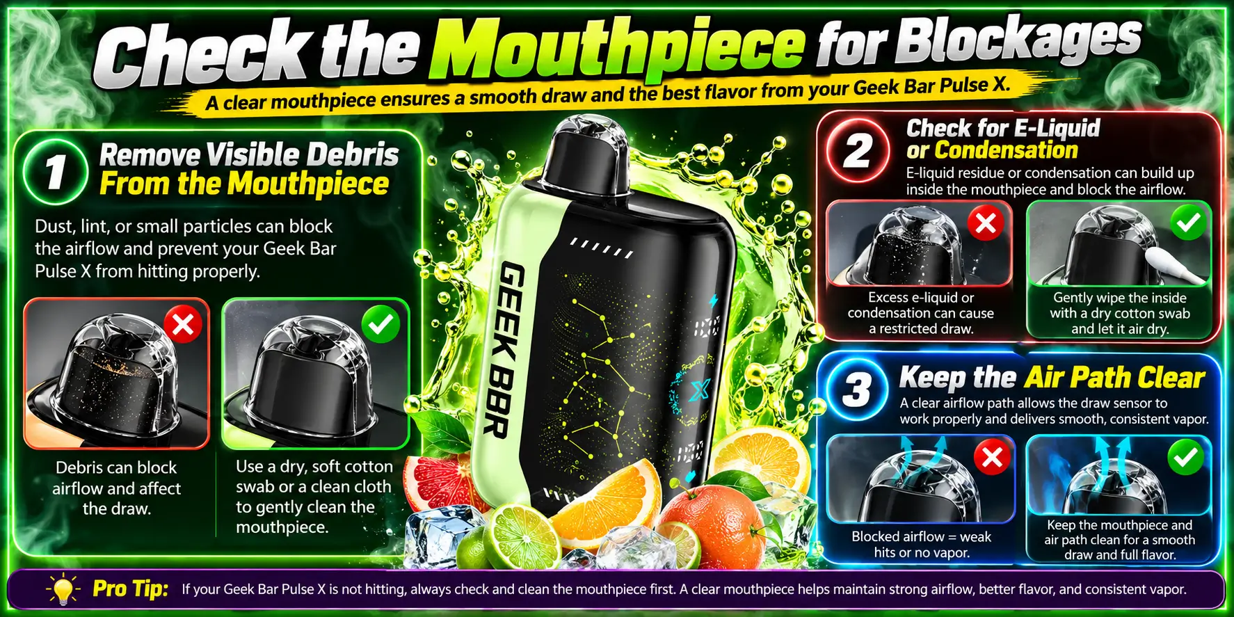Check the Mouthpiece for Blockages