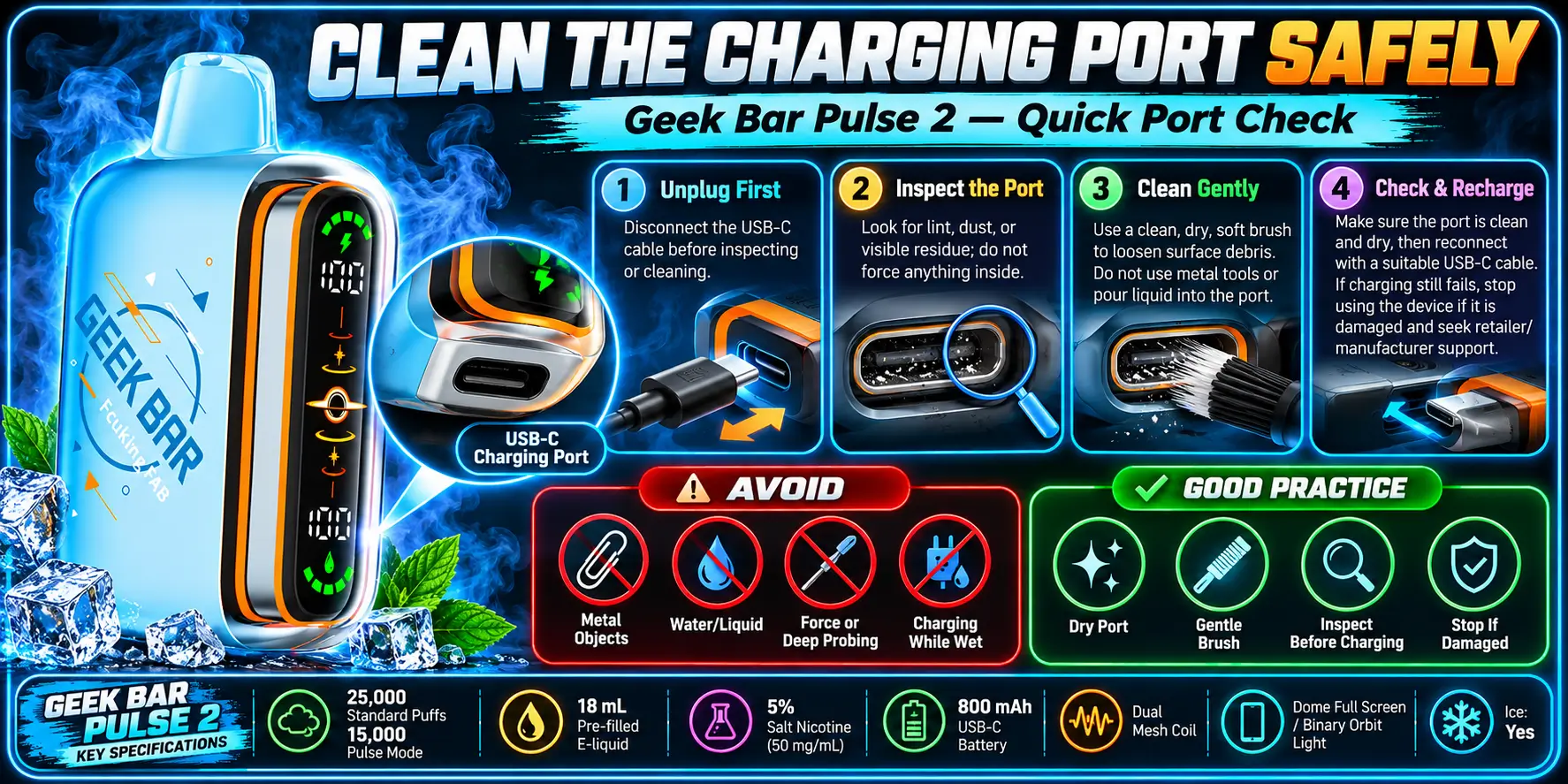 Clean the Charging Port Safely