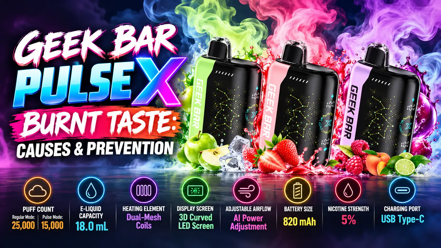 Geek Bar Pulse X Burnt Taste