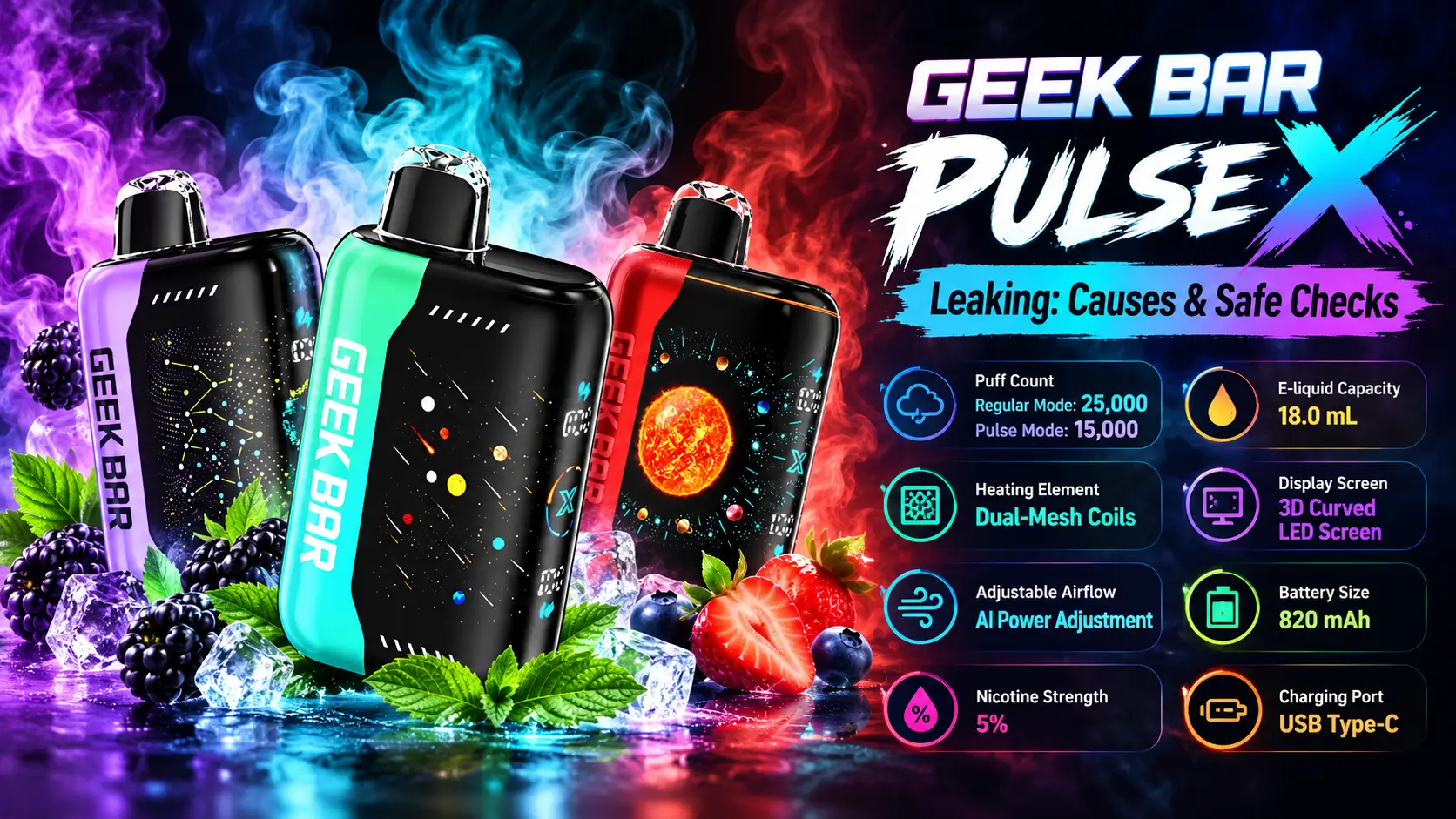 Geek Bar Pulse X Leaking