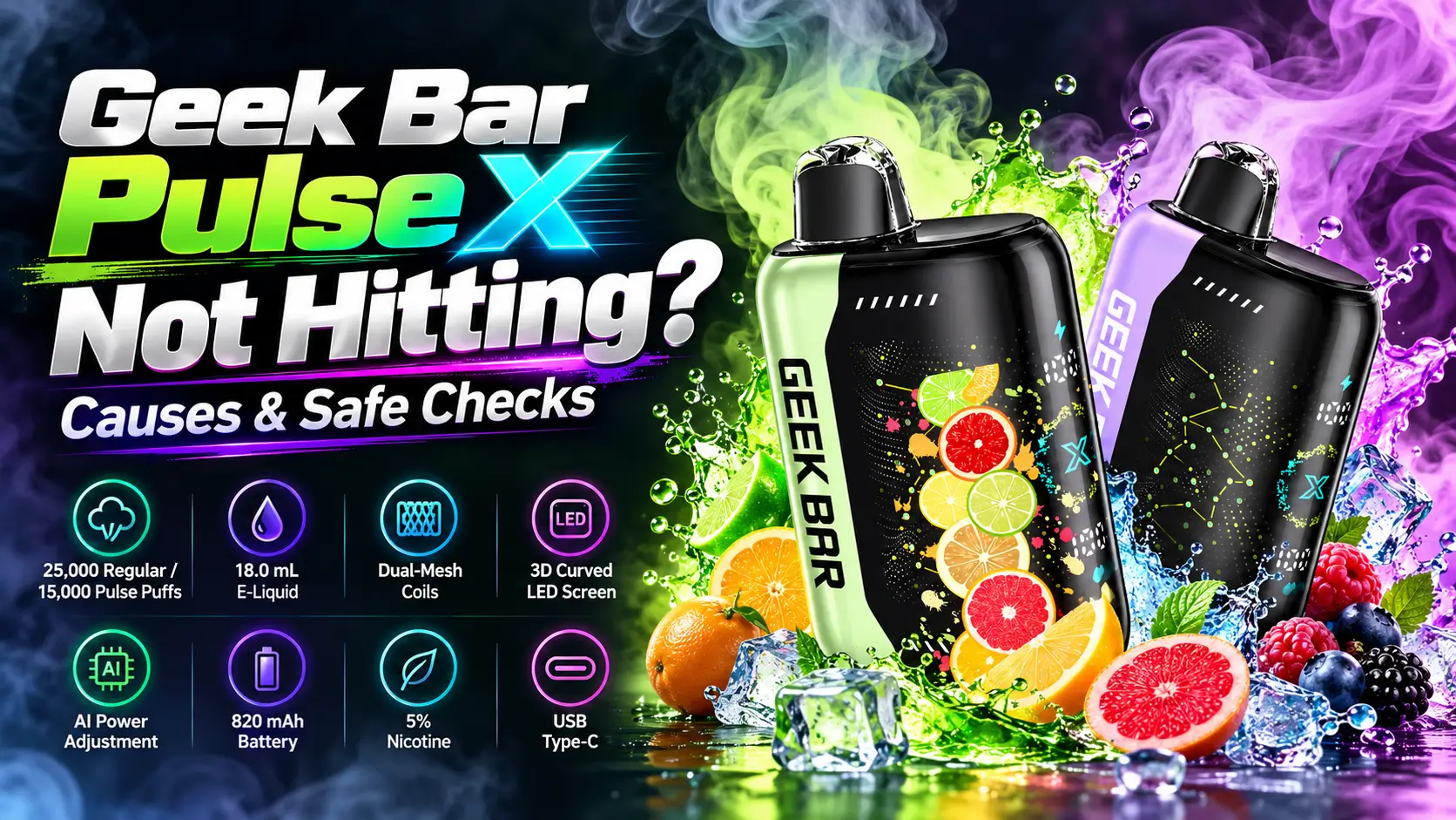 Geek Bar Pulse X Not Hitting