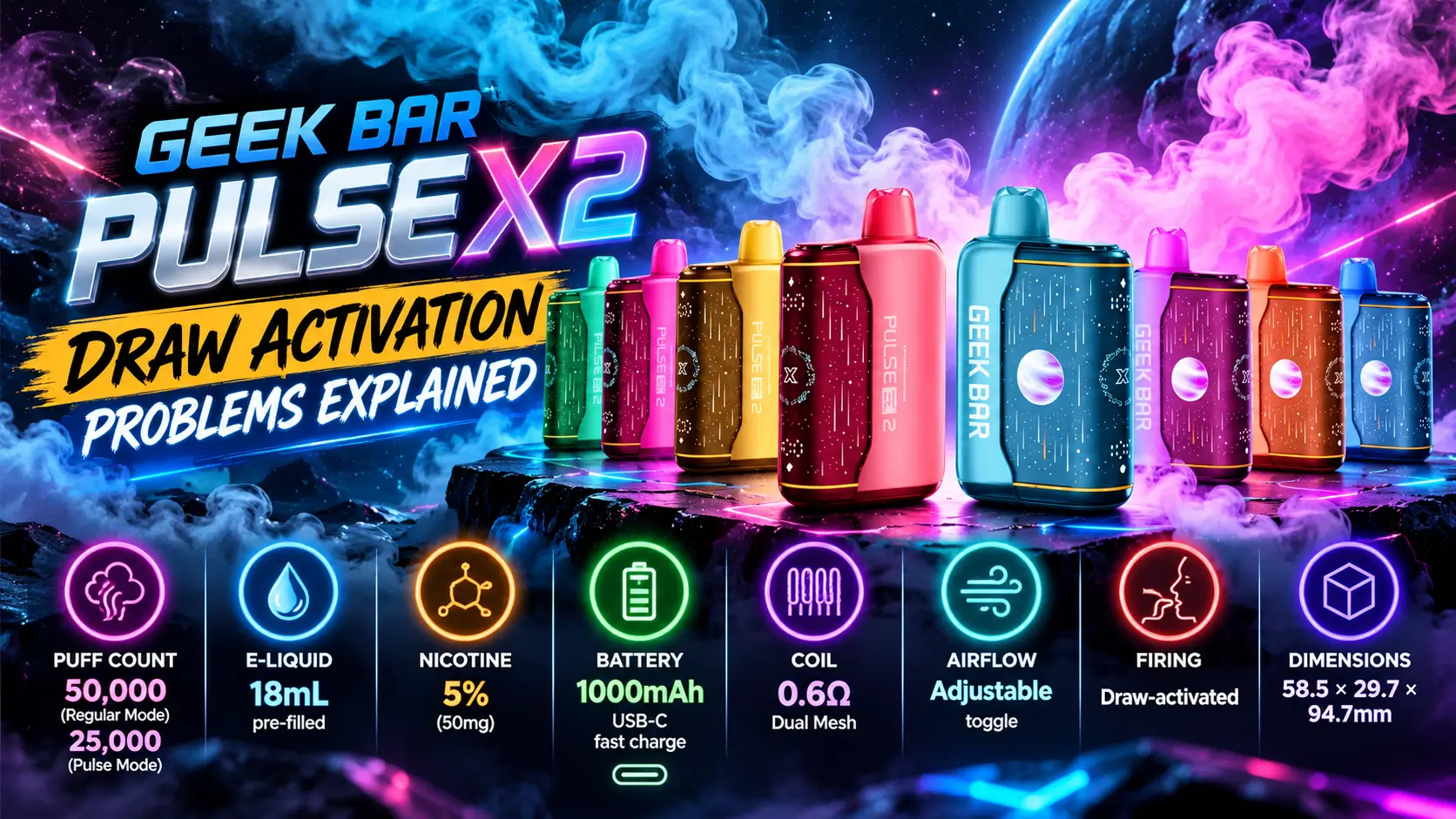 Geek Bar Pulse X2 Draw Activation