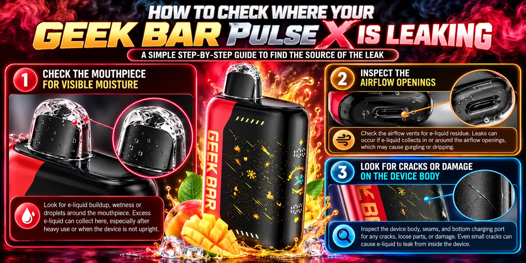 How to Check Where Your Geek Bar Pulse X Is Leaking