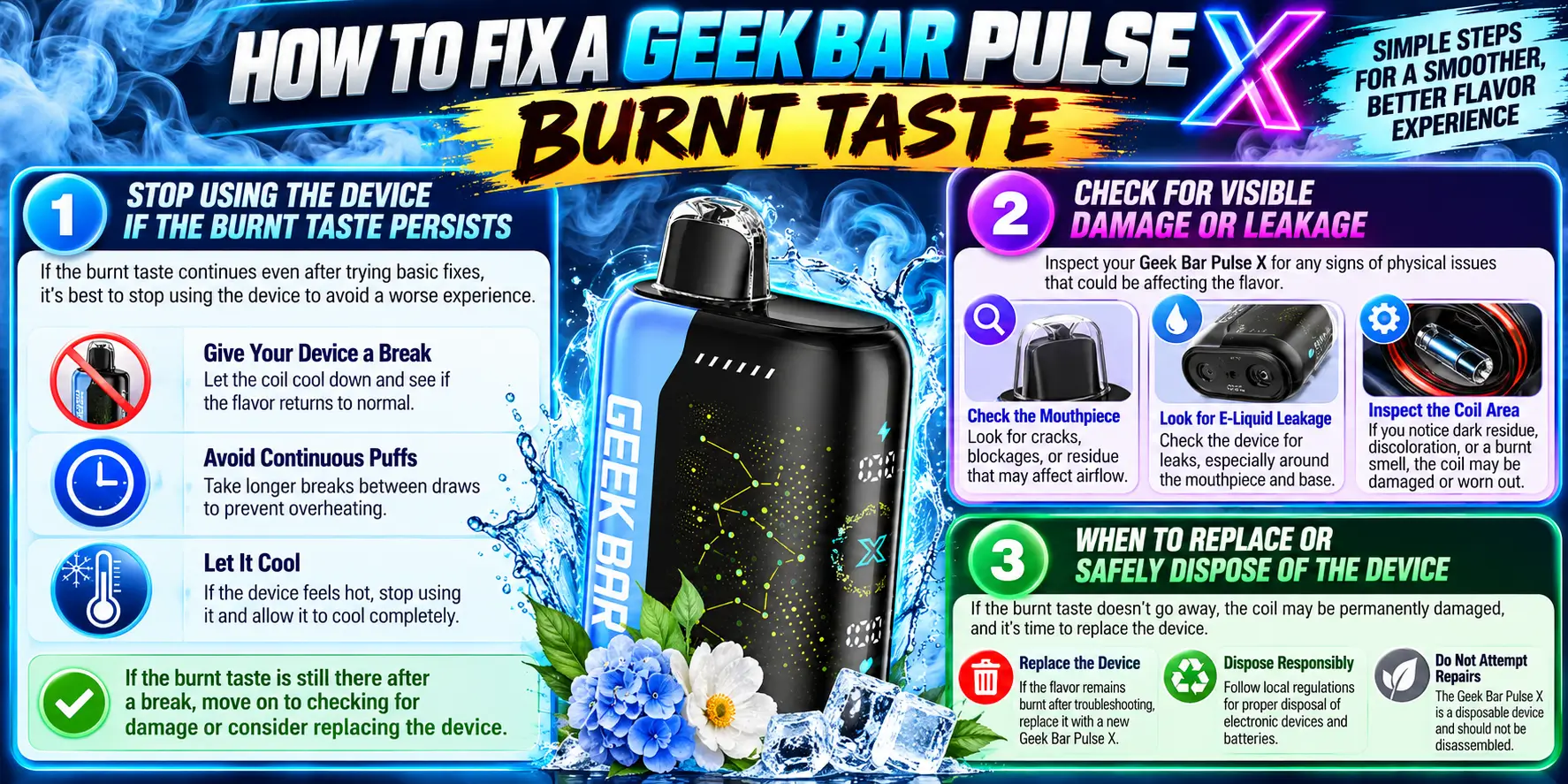 How to Fix a Geek Bar Pulse X Burnt Taste