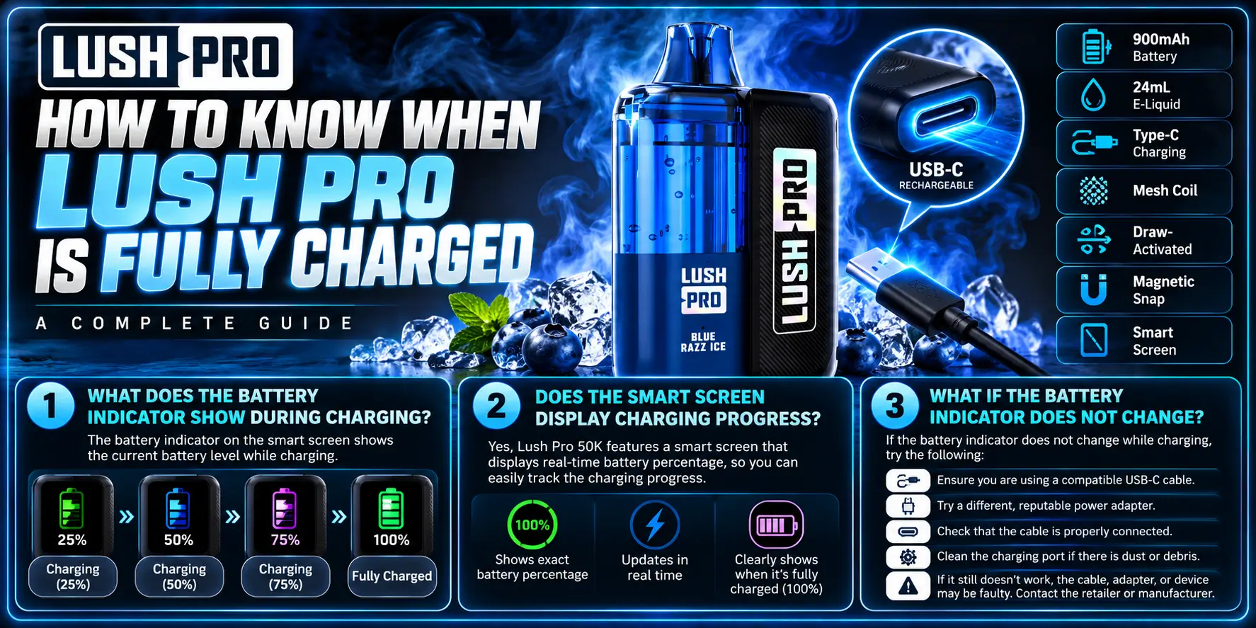 How to Know When Lush Pro Is Fully Charged