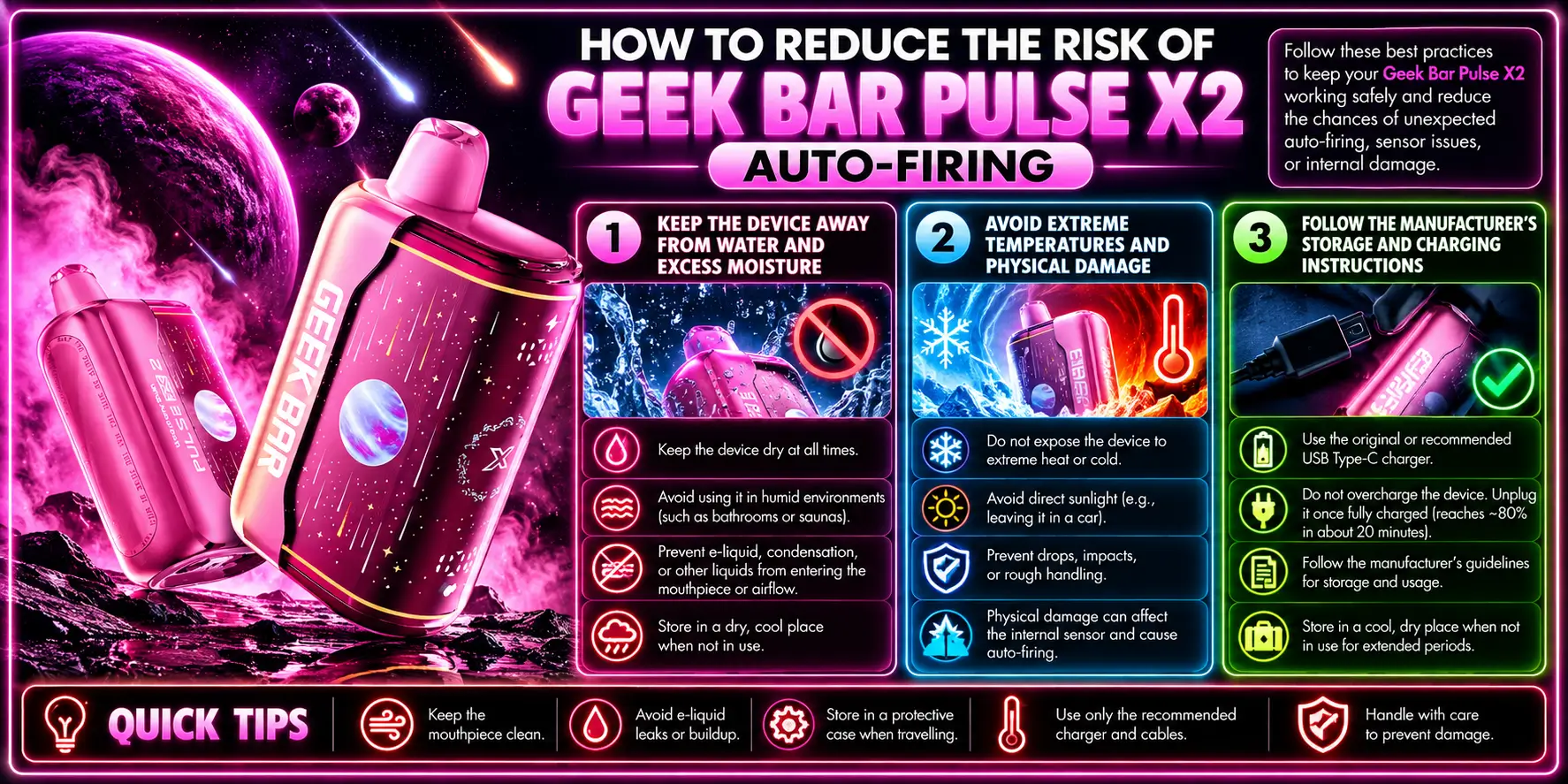 How to Reduce the Risk of Geek Bar Pulse X2 Auto-Firing