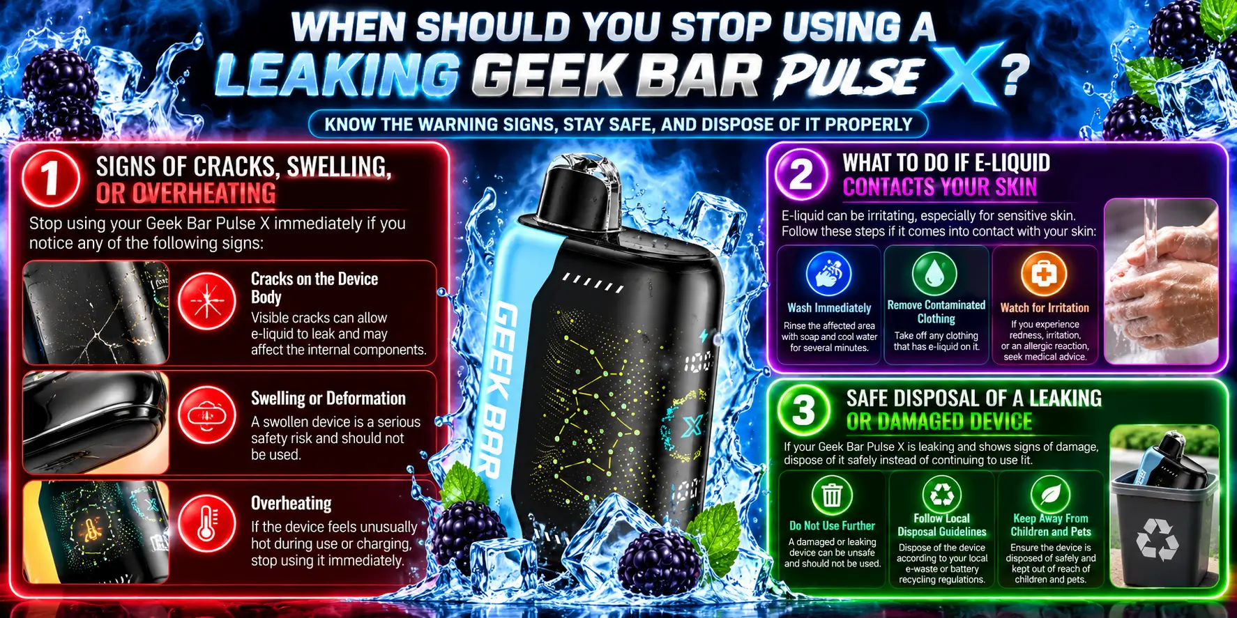 When Should You Stop Using a Leaking Geek Bar Pulse X?