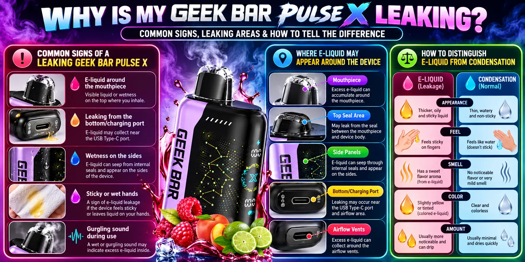 Why Is My Geek Bar Pulse X Leaking?